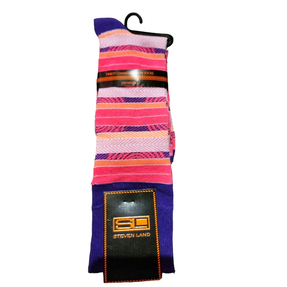 Steven land Mens colorful dress socks size 7-10